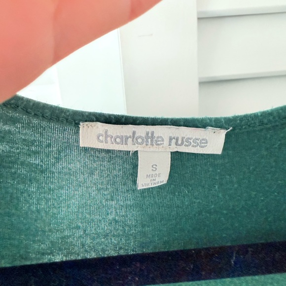 Charlotte Russe Green 3/4 Sleeve Dresss Size‎ S - Picture 2 of 4
